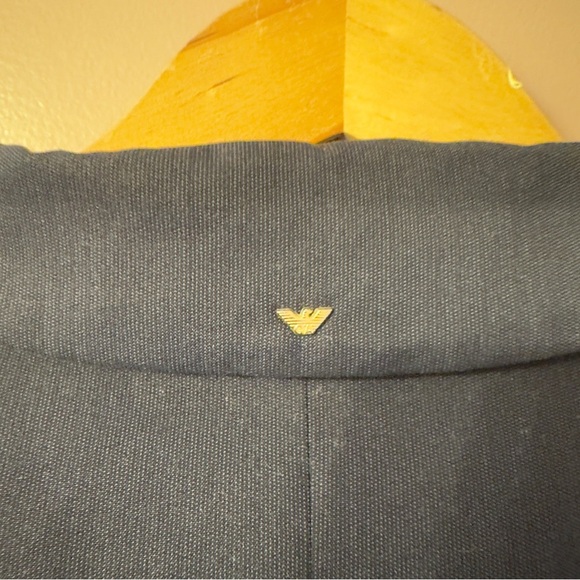 Armani Jeans Double Breasted Blazer Navy blue Mens Size 10 - Picture 8 of 8